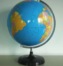 平麵政區地球儀